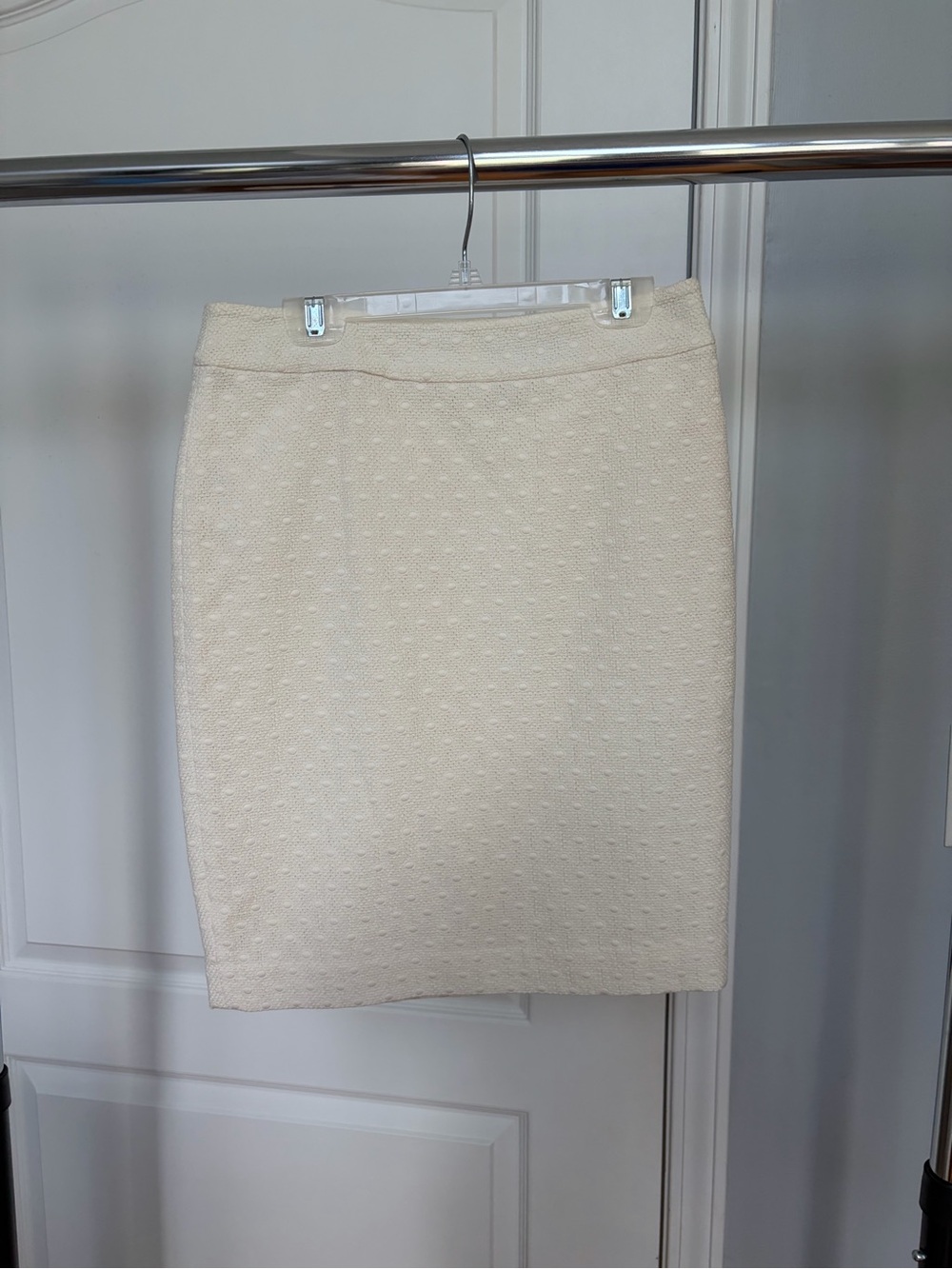 OP Cream Textured Pencil Skirt